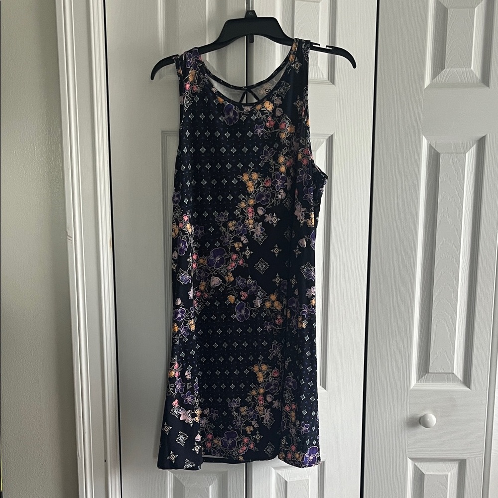 SO Black Floral Mini Dress